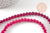 Perles rondes jade naturel rose FUCHSIA 6mm, x1 fil de 38cm (G1784)