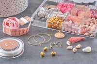 Kit Nacre & Coquillage rose, Coffrets et kits de perles pour la création de bijoux fantaisie DIY, x1 (G11105)
