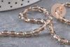 Perles verre grain de riz 6x4mm, x1 fil de 38cm (G10750)