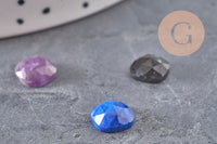 Cabochon carré pierre naturelle 8x8mm, x1 (G11155)