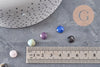 Cabochon carré pierre naturelle 8x8mm, x1 VALIDE