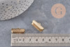 Embouts à pincer ruban acier 304 inoxydable doré 20.5mm, x2 (G11134)