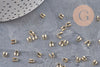 Protège-fil laiton doré 24K 5mm, x10 (G11145)