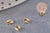 Protège-fil laiton doré 24K 5mm, x10 (G11145)