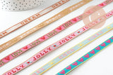 10mm embroidered ribbon, x1 meter (G11160) VALID