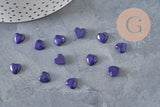 Cabochon coeur lapis lazuli naturel 8x8mm,x1 (G11273)
