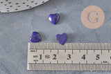 Cabochon coeur lapis lazuli naturel 8x8mm,x1 (G11273)