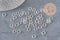 Anneaux de jonction ronds acier inoxydable argent 8mm-1.2mm, x50 (G11216)