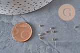 Abalorios engarce latón oro rosa 2x1.2mm, x1Gr VÁLIDO