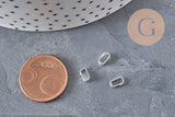 Grande bélière acier 304 inoxydable argenté 5.5mm, x10 (G11266)