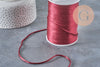 Cordon queue de rat polyester bordeau 2mm, x5 mètres (G11224)