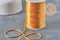 Cordon queue de rat polyester doré clair 2mm, x5 mètres (G11222)