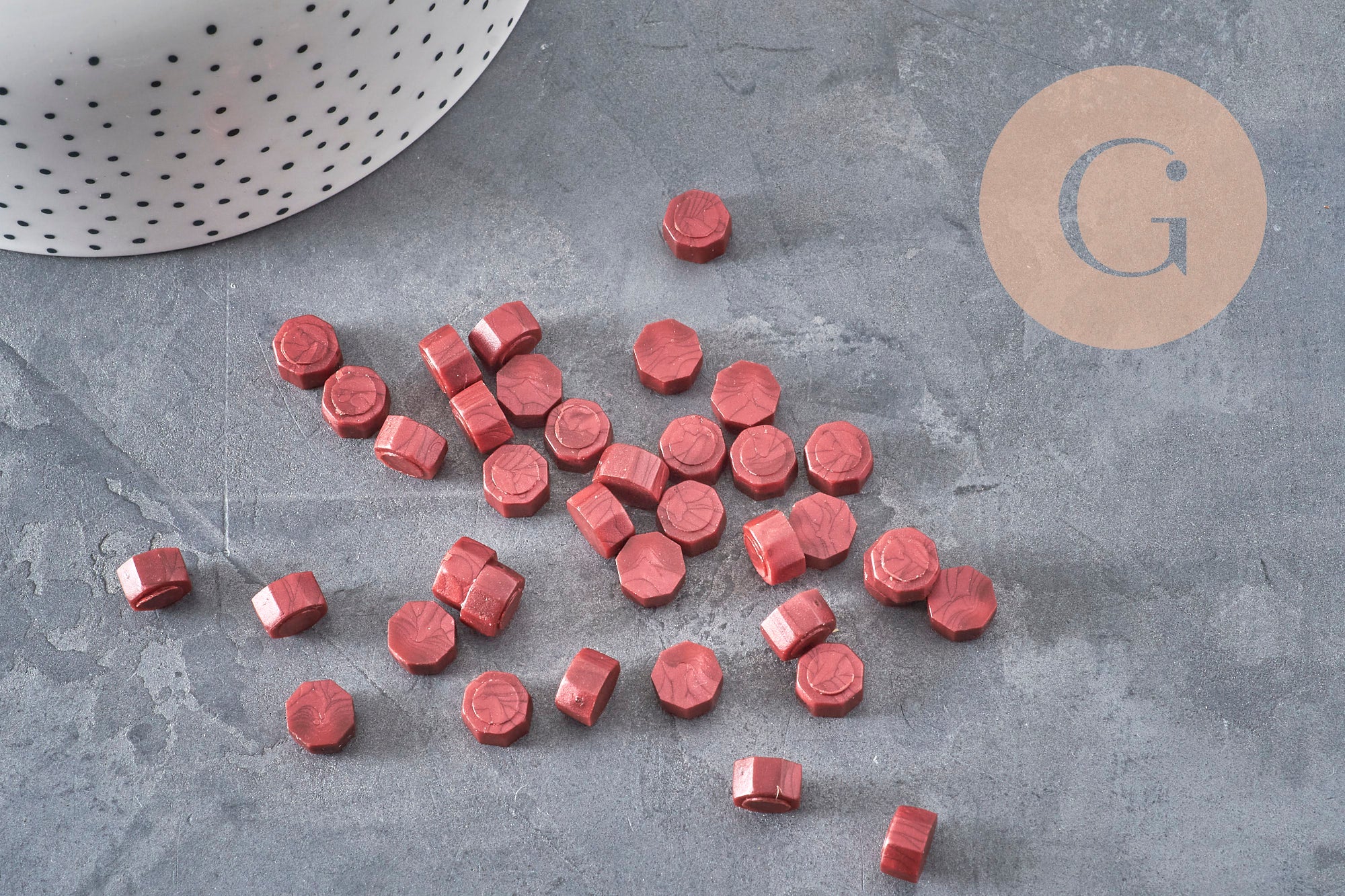 Bordeaux Sealing Wax Pellets, Custom Seal Making Supplies for DIY Wedding Seals and Invitations, x100 (G3281)