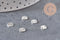 Breloque connecteur rond acier 304 inoxydable argenté 6mm x5 (G11319)