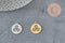 Pendentif rond triskel acier 201 inoxydable platine 17.5mm, x1 VALIDE-Breloques et pendentifs-Gingerlily Perles