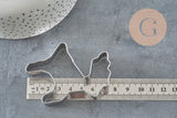 Moule Emporte-pièce cerf 56mm, x1 (G11406)-Moules pour loisirs créatifs-Gingerlily Perles