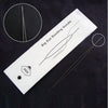 Aiguille de perlage en Acier inoxydable grand oeil 57x0.3mm, x1 (G4882)