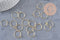 Anneaux créoles laiton doré 17mm, x20 (G1756)