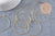 Anneaux créoles laiton doré 45mm, x20 (G0830)