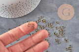 Anneaux de jonction laiton bronze 5mm/0.8mm, x5 grammes (G11353)-Anneaux-Gingerlily Perles