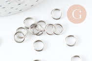 METALLIXITY Anneaux En Acier Inoxydable 304 (70mm OD 5mm Épais) 6pcs, Anneau Rond Soudé - Pour Accrocher Des Objets - 5