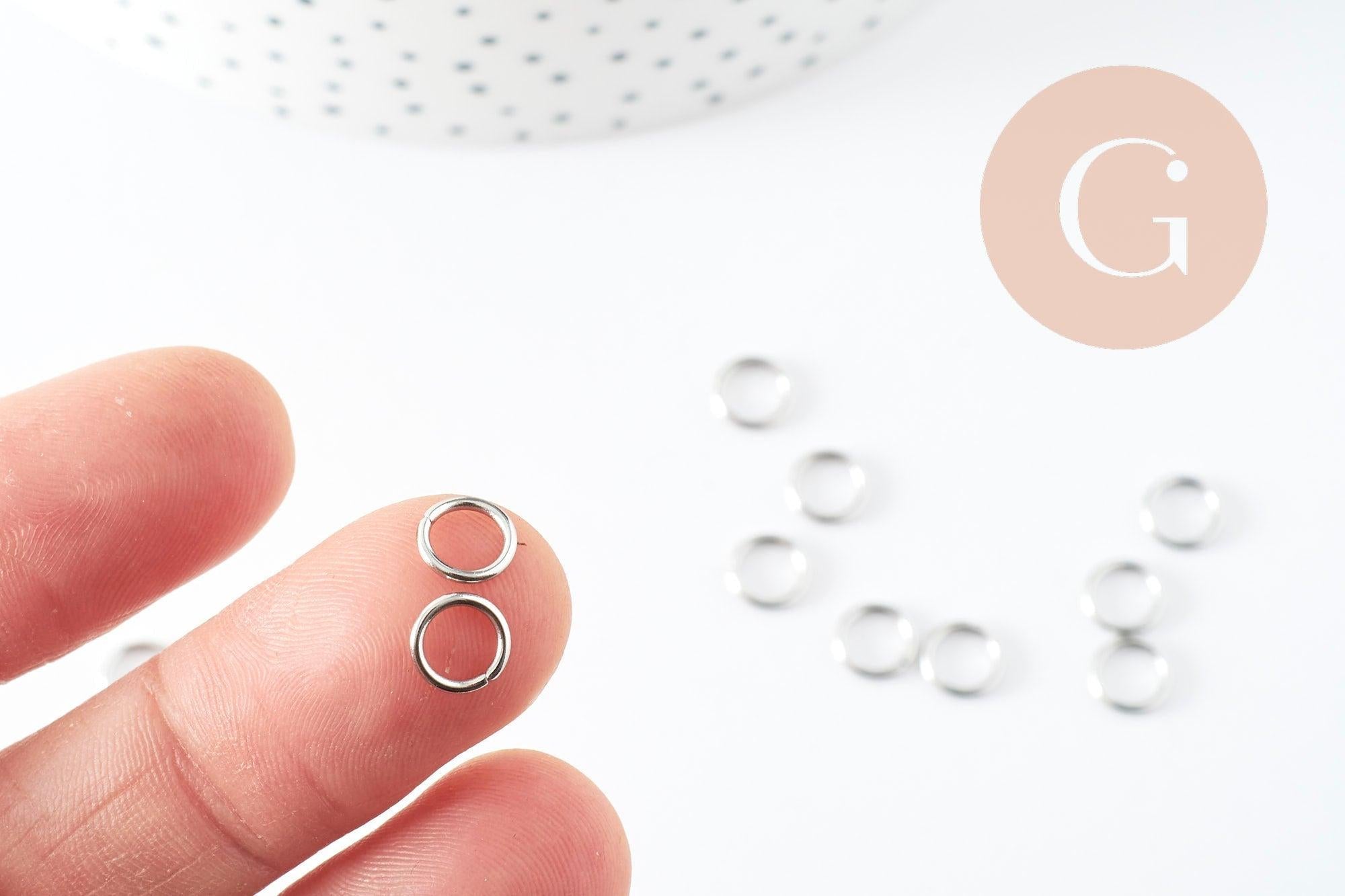 LOT DE 50 ANNEAUX De JONCTION CONNECTEURS Fermés OVALES 16 X 9mm - Foto 10