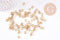 Anneaux rond ronds ouvert laiton brut 5mm x1mm, x100 (G10696)