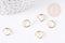 Anneaux ronds acier 304 inoxydable doré 10mm, x10 ou x50 (G2213)