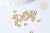 Anneaux ronds acier 304 inoxydable doré IP 5mm, x50 (G7709)
