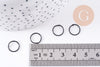 Anneaux ronds fer noir ouverts 10mm, x20 (1.9gr) (G2502)