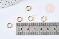 Anneaux ronds laiton brut 6mm, x5gr (G8296)