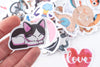 Autocollant chats variés 40x70mm, x50 (G10539)