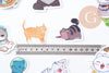 Autocollant chats variés 40x70mm, x50 (G10539)