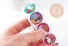 Autocollant encouragements animaux professeur anglais 30mm, x500 (G10819)