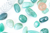 Aventurine naturelle brut roulée 16.5-29mm, x20 grammes (G5784)