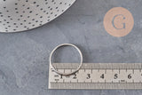 Bague alliance anneau acier inoxydable doré, x1 (G7024)