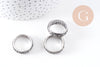 Bague homme argenté 20mm, x1 (G0938)