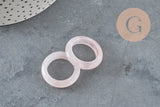 Bague quartz rose naturel 17-21mm, x1 (G11411)-Bague-Gingerlily Perles