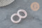 Bague quartz rose naturel 17-21mm, x1 (G11411)-Bague-Gingerlily Perles