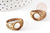 Bague réglable cabochon laiton brut 18mm, x1 (G0509)