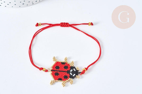 PandaHall Pendentifs Coccinelle 56 Pièces | 7 Styles Émaillés Avec Strass | Pour Bracelet, Collier, Porte-Clés DIY