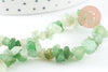 Bracelet élastique chips aventurine verte naturelle 50mm, x1 (G5668)
