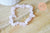 Bracelet élastique chips quartz rose naturel 50mm, x1 (G4717)