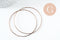 Bracelet jonc semainier laiton brut 55mm, x1 (G4876)