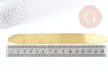 Bracelet manchette laiton brut à former 15x155mm, bracelet à estamper x1 (G8318)