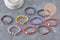 Bracelet réglable cordon polyester ancre zamac platine 21.5cm, x1 (G11324)