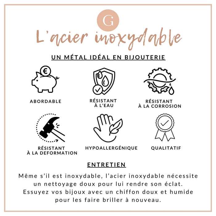 Bracelet très grosse maille acier 304 inoxydable argenté 20.4cm, x1 (G10922)