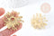 Broche fleur pissenlit acier 201 inoxydable 42.5mm, x1 (G8500)