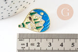 Broche pin's Montgolfière dorée 29.5mm, x1 (G9310)