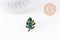 Broche pins feuille monsterosa motif végviergesétal doré émail 25mm ,x1 (G5745)